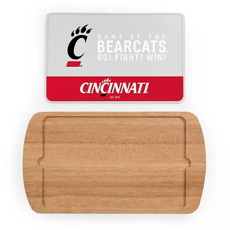 Cincinnati Bearcats Wood and Glass Serving Board>Kirklands Home Best