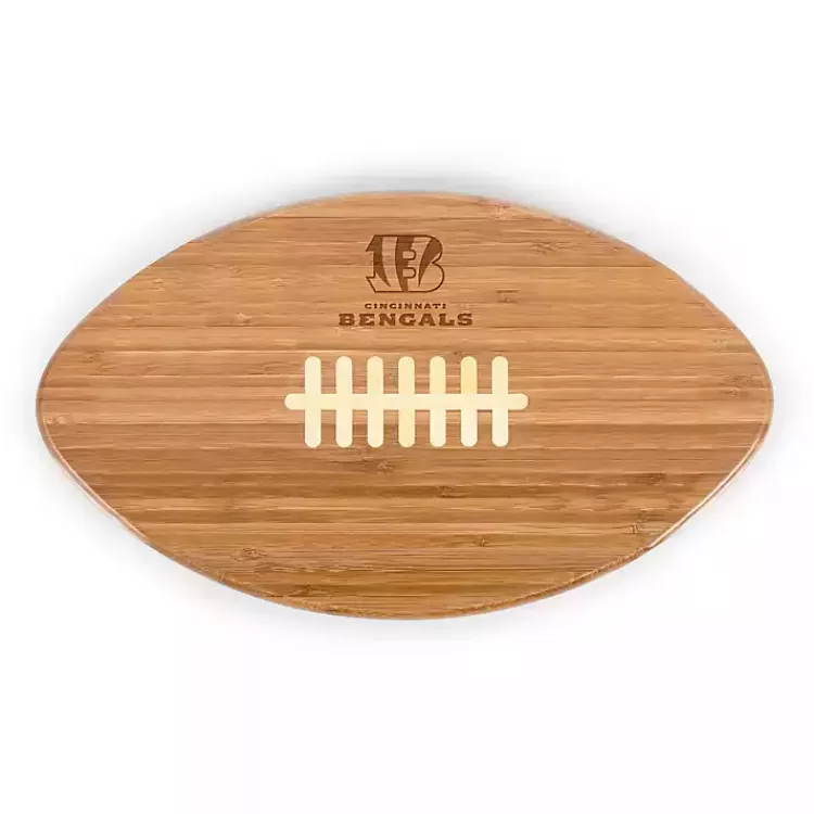 Cincinnati Bengals Bamboo Football Cutting Board>Kirklands Home Hot
