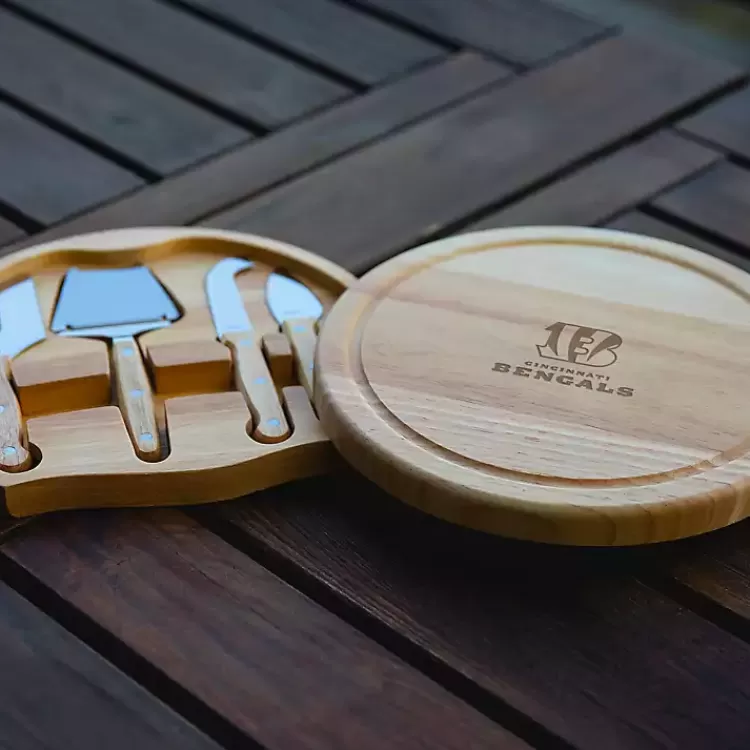 cincinnati_bengals_cheese_board_and_tool_set_2.webp Cincinnati Bengals Cheese Board and Tool Set>Kirklands Home Flash Sale