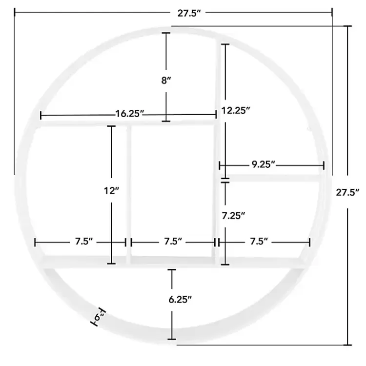 circular_silver_open_sides_floating_shelf_3.webp Circular Open Sides Floating Shelf>Kirklands Home Cheap
