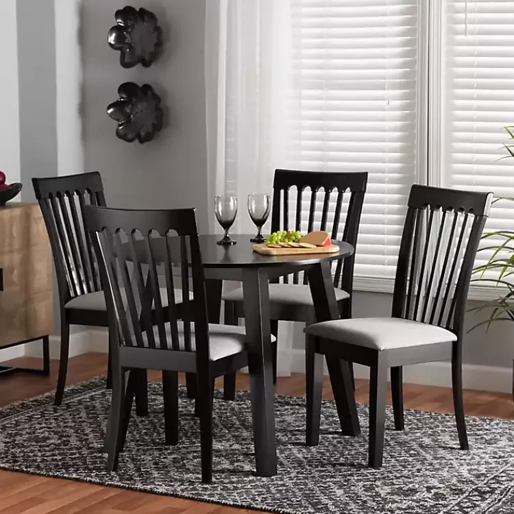 classic_black_round_wood_pc_dining_set_7.webp Classic Black Round Wood 5-pc. Dining Set>Kirklands Home New