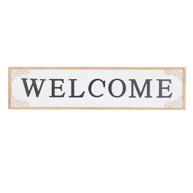 Classic Wooden Welcome Wall Plaque>Kirklands Home Cheap