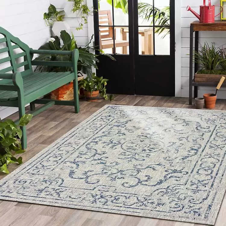 Classicism Sun Shower Outdoor Area Rug, 5x8>Kirklands Home Best Sale