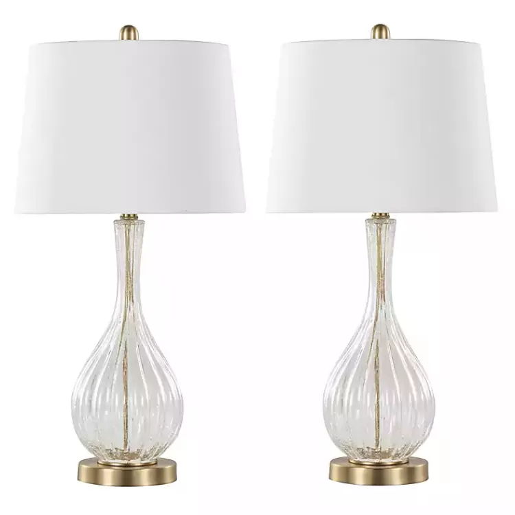 Crackle Glass Penny Table Lamps, Set of 2>Kirklands Home Outlet