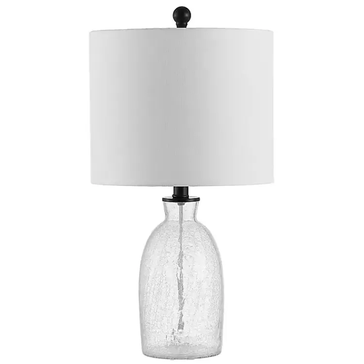 Clear Crackle Glass Table Lamp>Kirklands Home Clearance