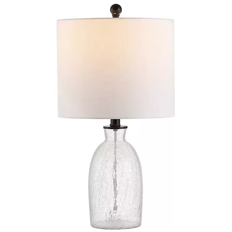 Clear Crackle Glass Table Lamp>Kirklands Home Clearance