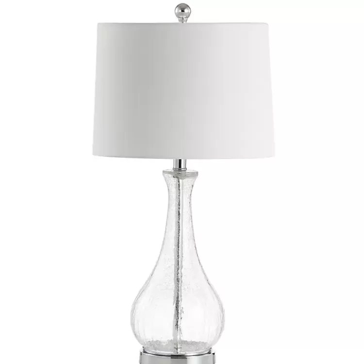 Clear Glass and Silver Metal Base Table Lamp>Kirklands Home Discount