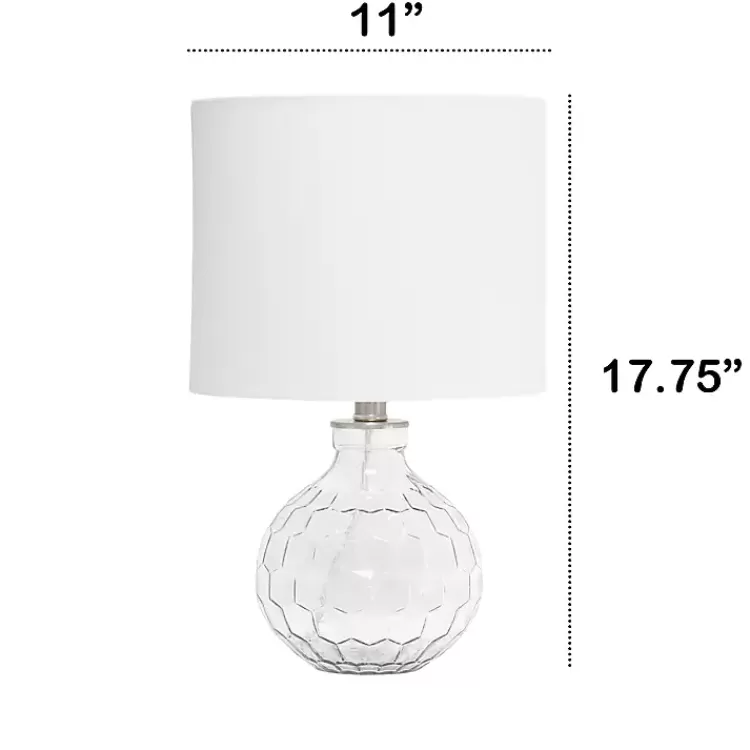 clear_glass_honeycomb_table_lamp_2.webp Clear Glass Honeycomb Table Lamp>Kirklands Home Flash Sale