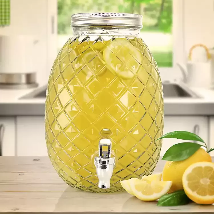 Glass Pineapple Beverage Dispenser>Kirklands Home Cheap