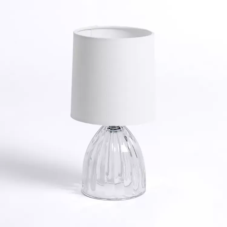 Clear Glass Ribbed Dome Mini Table Lamp>Kirklands Home Best