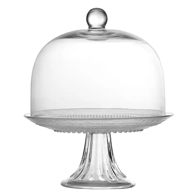 Jill Beaded Cake Stand with Dome>Kirklands Home Store