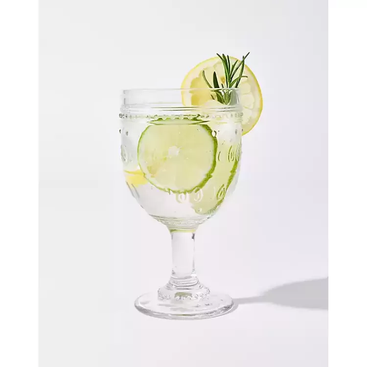 Textured Goblet Glasses, Set of 4>Kirklands Home Sale
