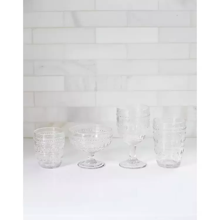 clear_textured_highball_glasses_set_of__2.webp Textured Highball Glasses, Set of 4>Kirklands Home Hot
