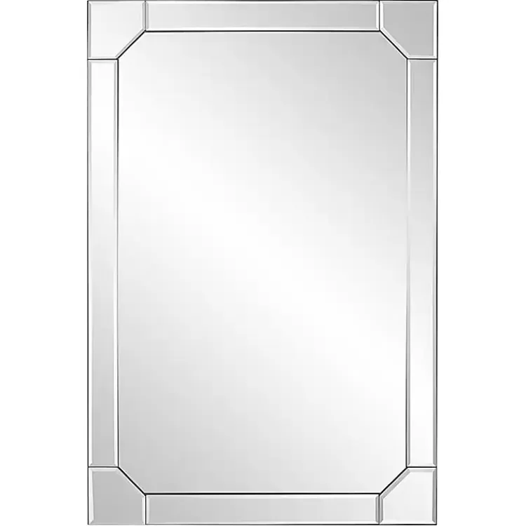 Clipped Corners Frameless Beveled Wall Mirror>Kirklands Home Hot