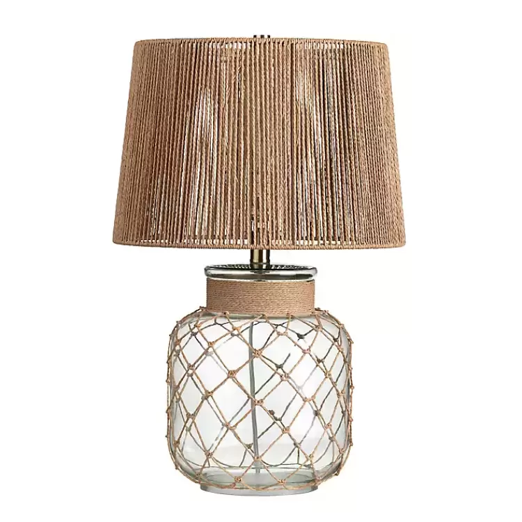 Coastal Clear Glass and Rope Table Lamp>Kirklands Home Cheap
