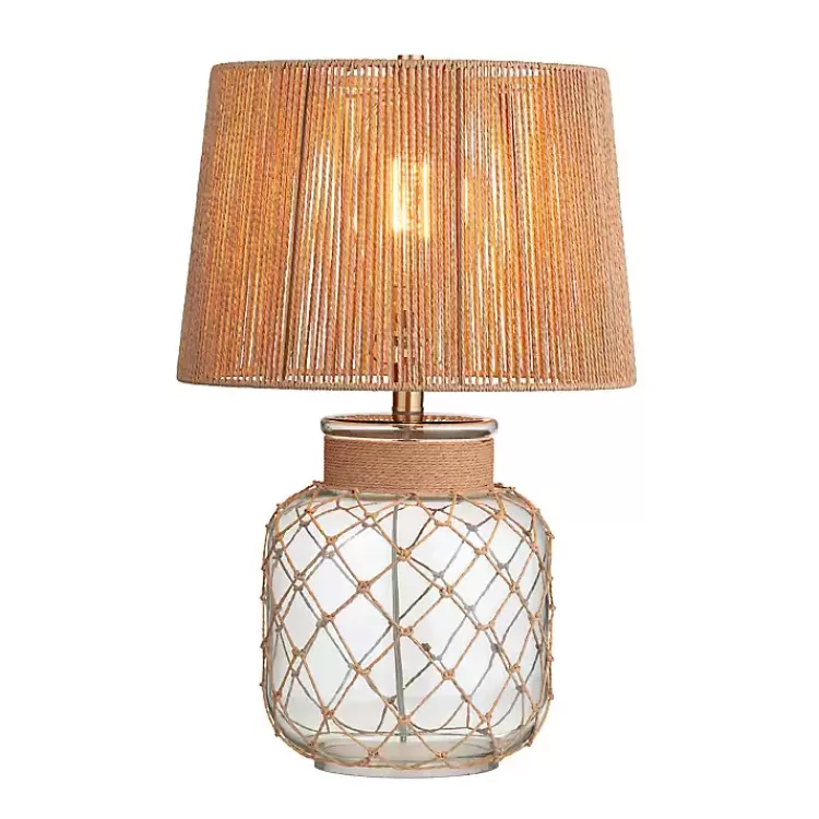 Coastal Clear Glass and Rope Table Lamp>Kirklands Home Cheap