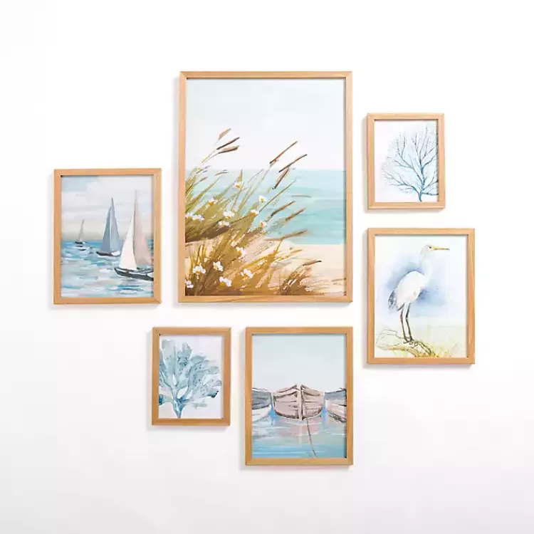 Coastal Framed Art 6-pc. Gallery Set>Kirklands Home Sale