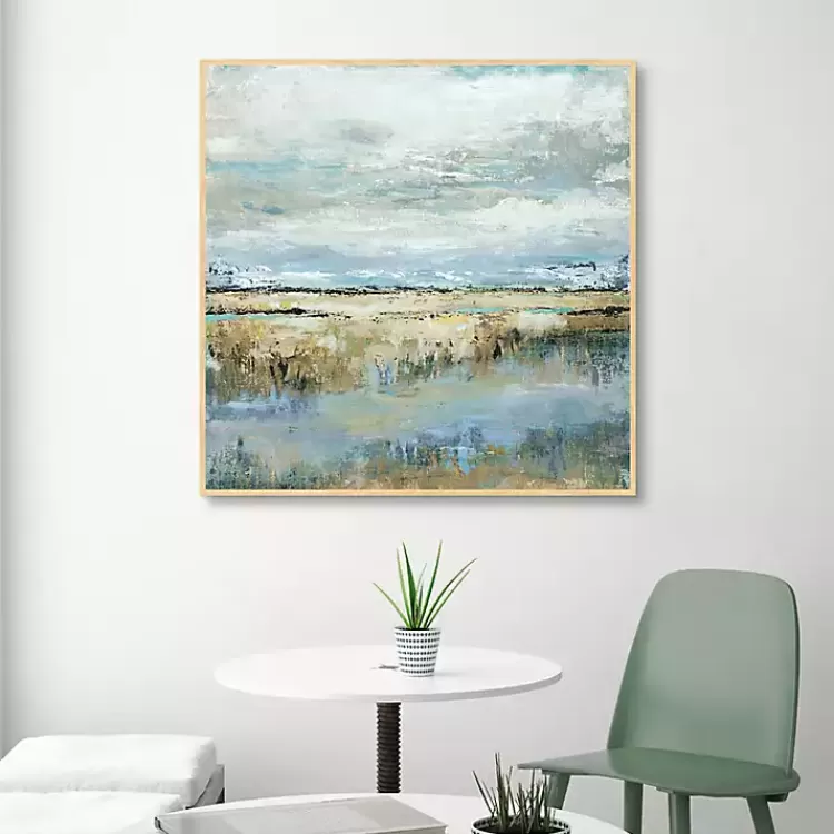 coastal_marsh_framed_canvas_art_print_3.webp Coastal Marsh Framed Canvas Art Print>Kirklands Home Best