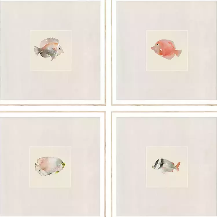 Coastal Medley Framed Art Prints, Set of 4>Kirklands Home Hot