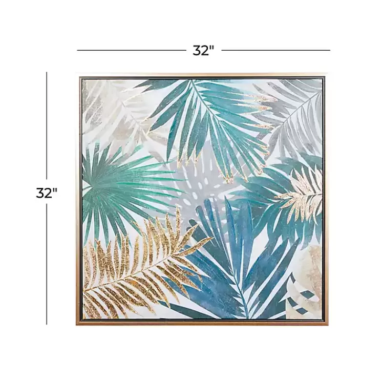 coastal_palms_framed_canvas_art_print_7.webp Coastal Palms Framed Canvas Art Print>Kirklands Home Shop