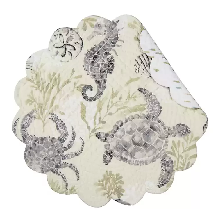 Coastal Quilted Round Placemats, Set of 6>Kirklands Home Online
