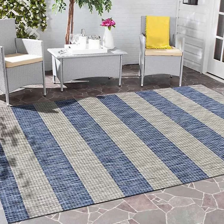 coastal_stripes_indooroutdoor_area_rug_x_7.webp Coastal Stripes Indoor/Outdoor Area Rug, 5x7>Kirklands Home Online