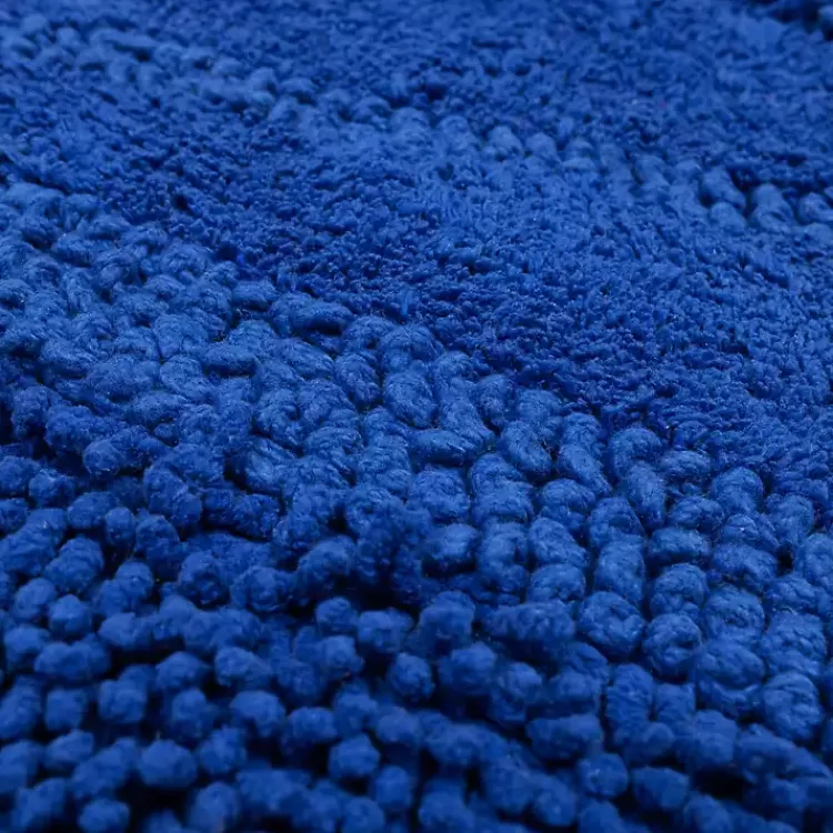 Cobalt Asymmetrical Cotton Bath Mat>Kirklands Home Clearance