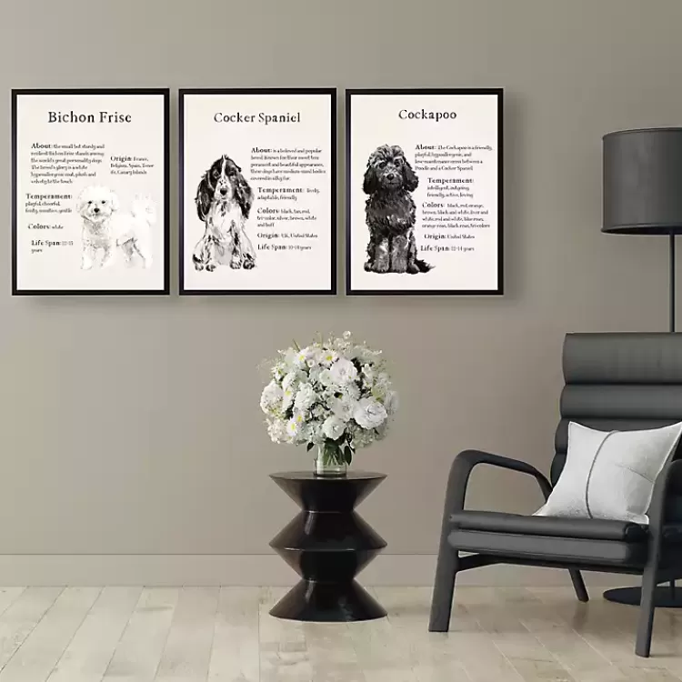 Cocker Spaniel Facts Framed Wall Plaque>Kirklands Home Cheap