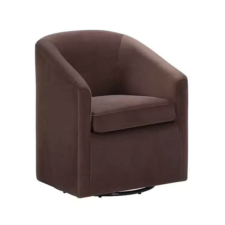 Coco Velvet Swivel Barrel Accent Chair>Kirklands Home Best