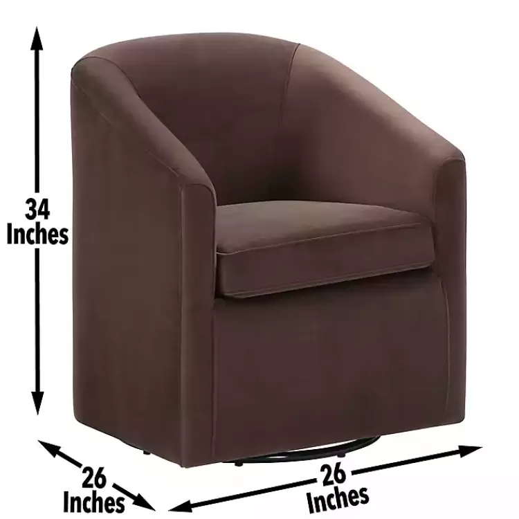 coco_velvet_swivel_barrel_accent_chair_5.webp Coco Velvet Swivel Barrel Accent Chair>Kirklands Home Best