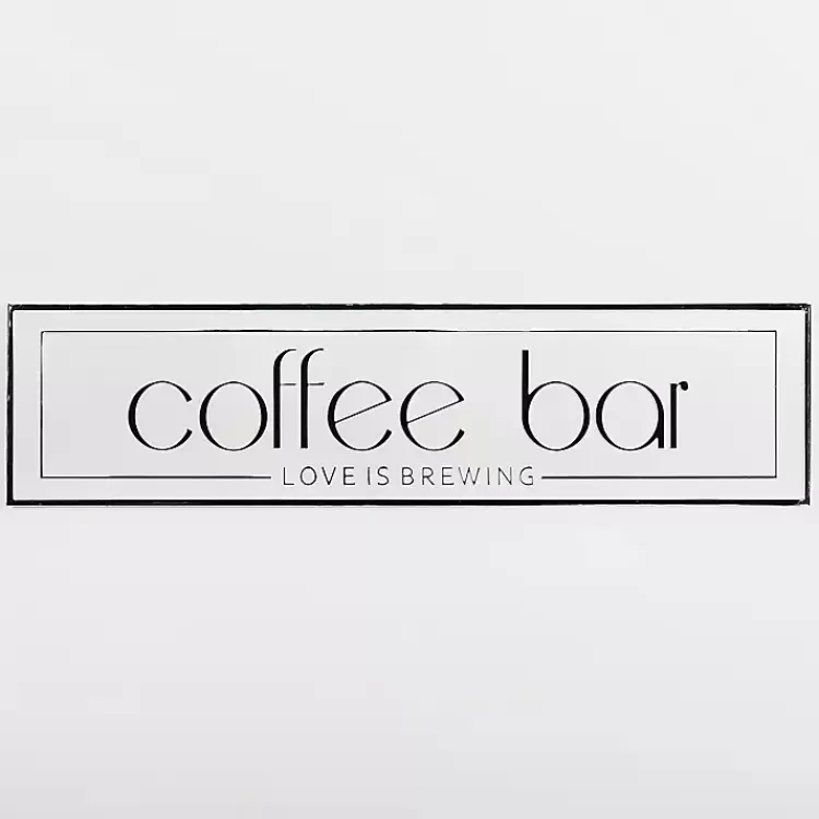 Coffee Bar Love is Brewing Wall Plaque>Kirklands Home Shop