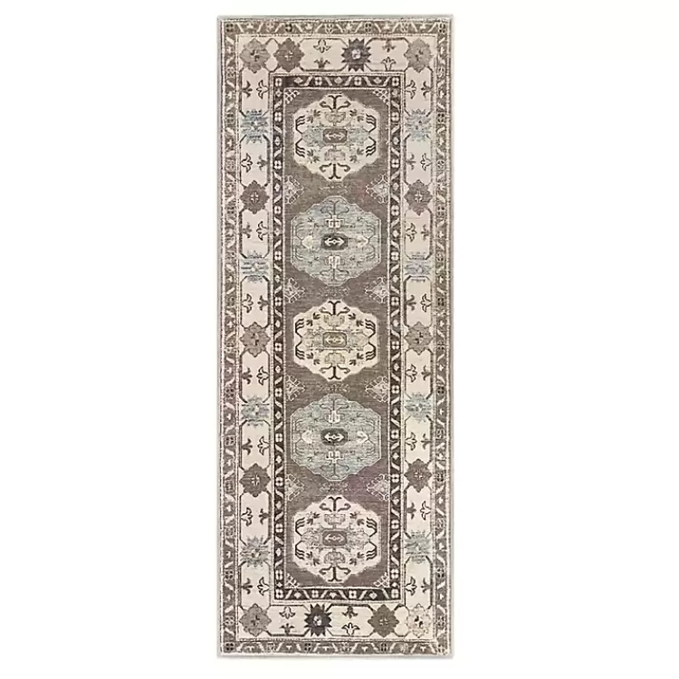 Coffee Shary Washable Runner, 2x7>Kirklands Home Online