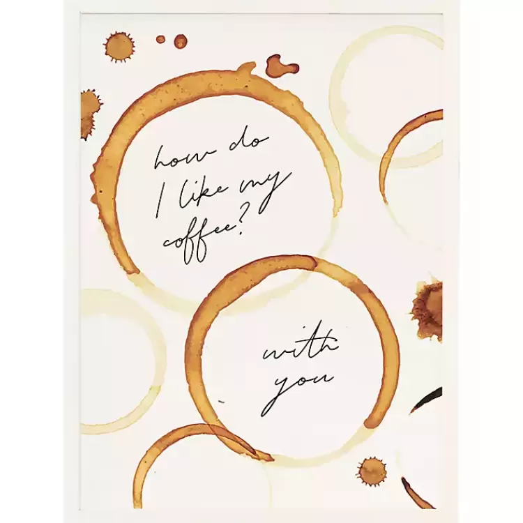 Coffee with You Framed Wall Plaque>Kirklands Home Cheap