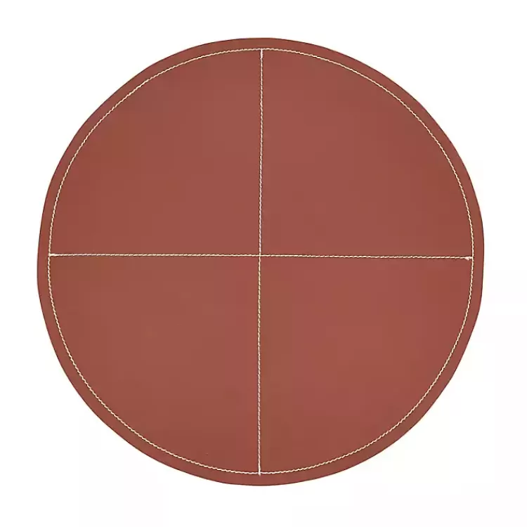 Cognac Faux Leather Placemats, Set of 4>Kirklands Home Online