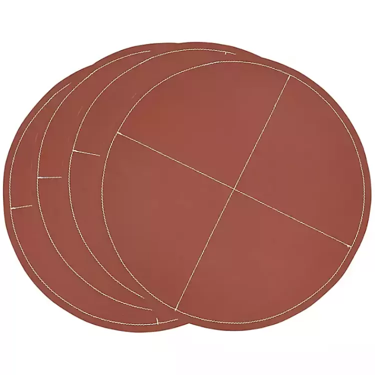 Cognac Faux Leather Placemats, Set of 4>Kirklands Home Online