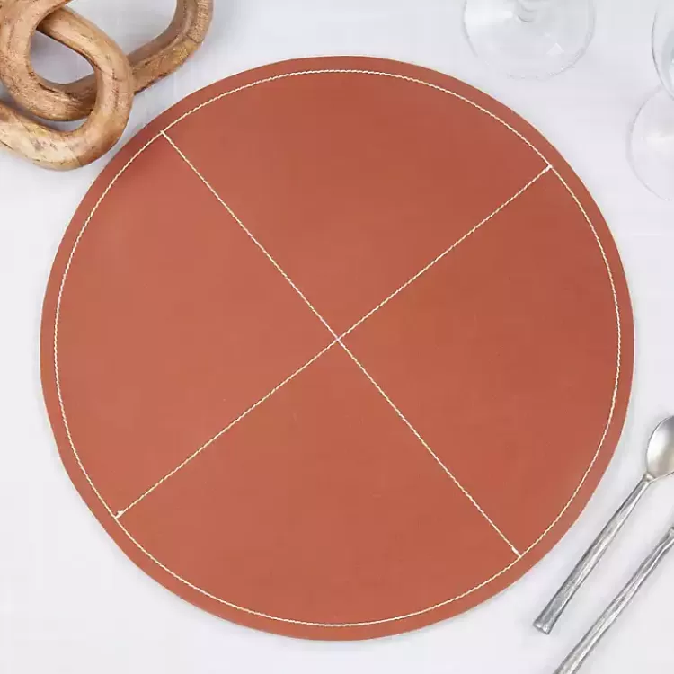 cognac_faux_leather_placemats_set_of__2.webp Cognac Faux Leather Placemats, Set of 4>Kirklands Home Online