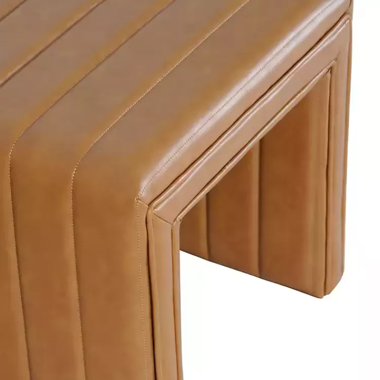 cognac_leather_arch_ottoman_4.webp Cognac Leather Arch Ottoman>Kirklands Home Best