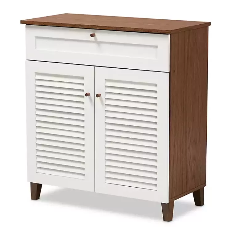 Collier Two-Tone Drawer Shoe Storage Cabinet>Kirklands Home Store