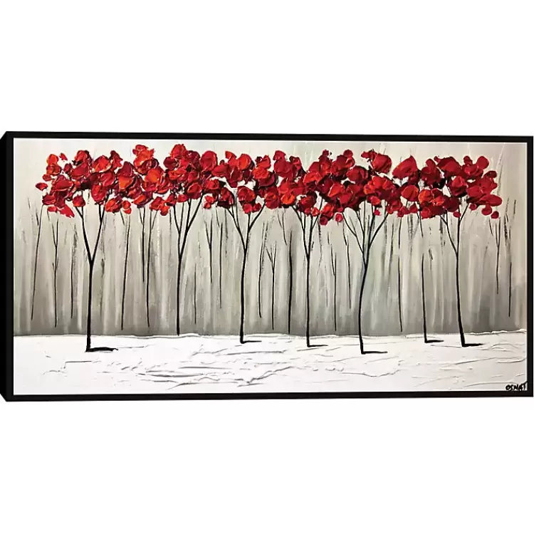 Collision of Seasons Framed Canvas Art Print>Kirklands Home Cheap