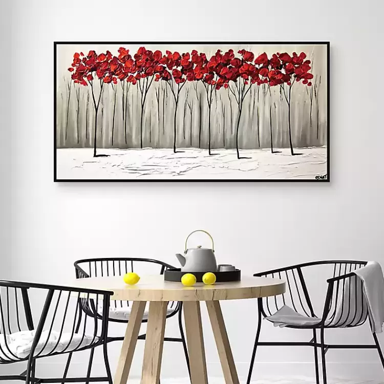 Collision of Seasons Framed Canvas Art Print>Kirklands Home Cheap