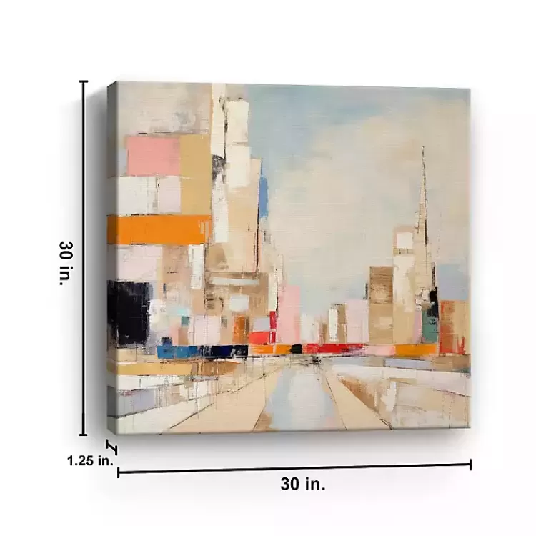 colorblock_skyline_canvas_art_print_2.webp Colorblock Skyline Canvas Art Print>Kirklands Home Sale