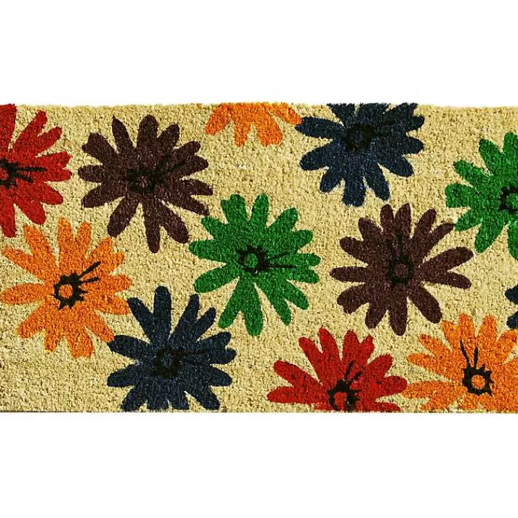 Colorful Daisies Doormat>Kirklands Home Sale