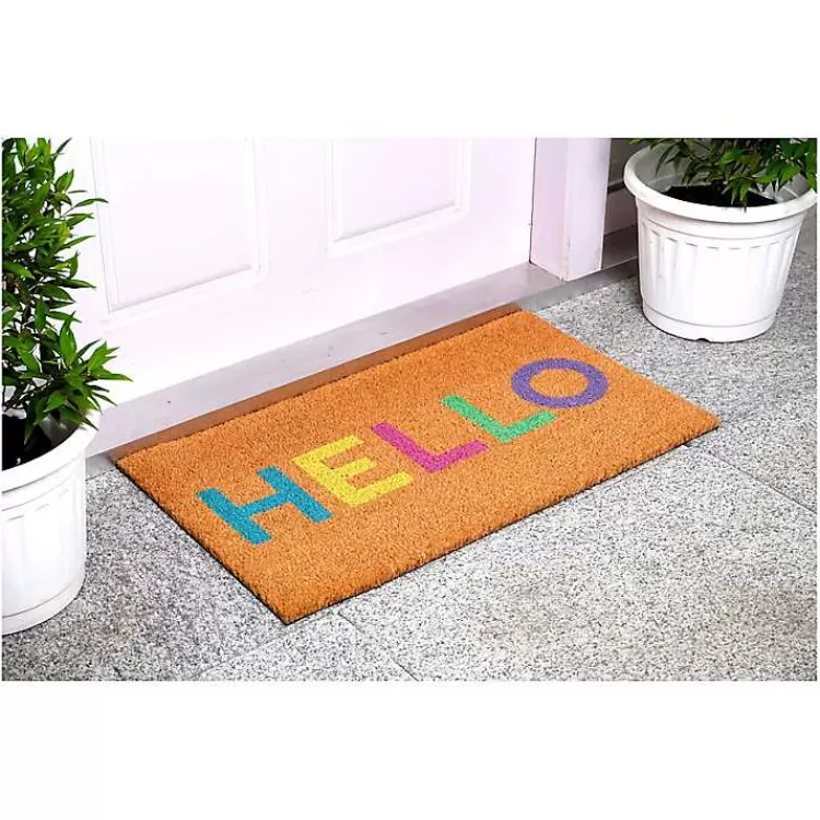 Colorful Hello Doormat>Kirklands Home Best