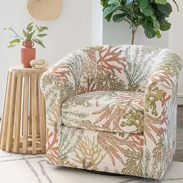 Colorful Ocean Bonnie Swivel Accent Chair>Kirklands Home Best