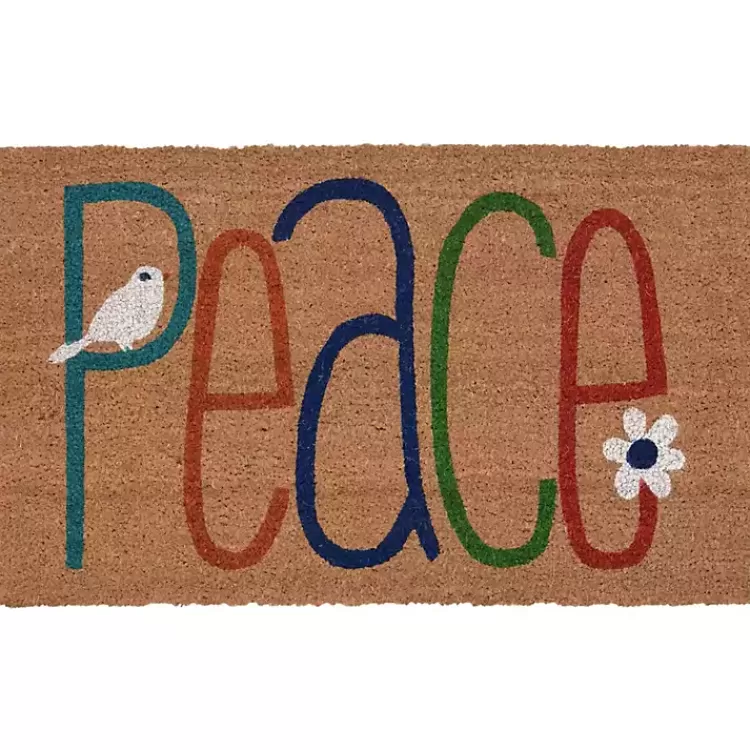 Colorful Peace Doormat>Kirklands Home Shop