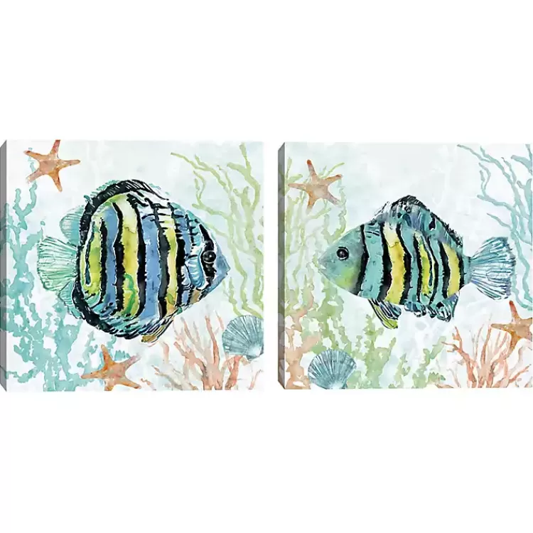 Colorful Swim Canvas Art Prints, Set of 2>Kirklands Home Hot