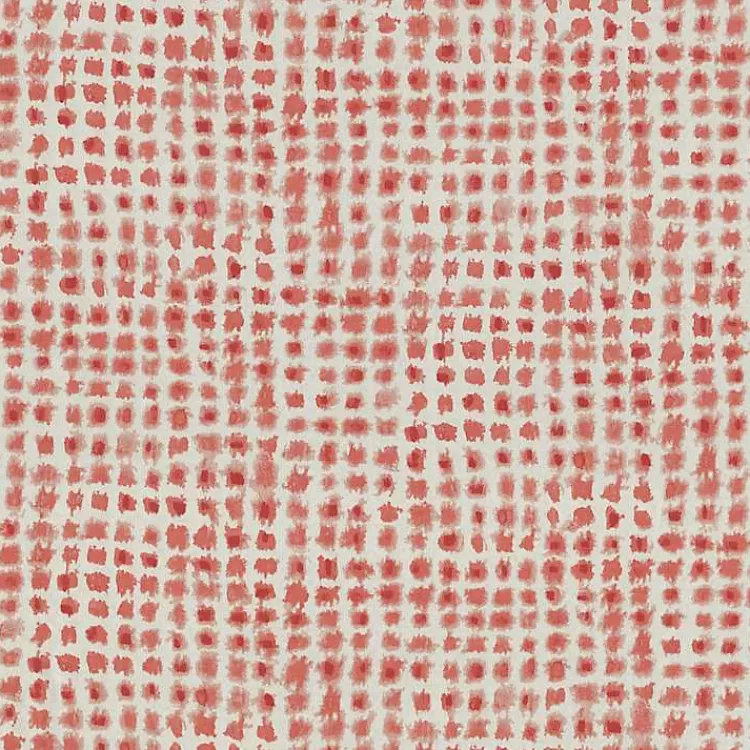 Coral Checkered Outdoor Bench Cushion>Kirklands Home Hot