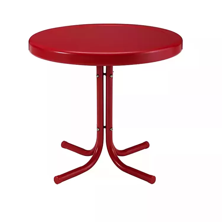 Coral Metal Outdoor Side Table>Kirklands Home Sale