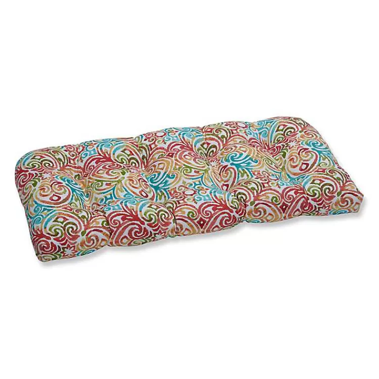 Corinthian Dapple Wicker Loveseat Cushion>Kirklands Home Store