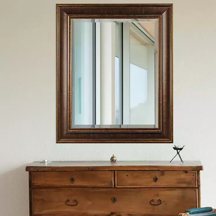 Cormac Distressed Bronze Wall Mirror>Kirklands Home Store